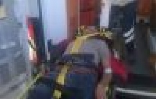 Motosiklet Şarampole Yuvarlandı: 1 Yaralı