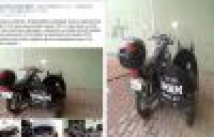 MOTOSİKLETİ ÇALINAN İMAM FACEBOOK'TAN DUYURU YAPTI