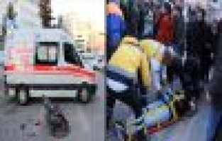 Motosikletle Otomobil Çarpıştı: 2 Yaralı