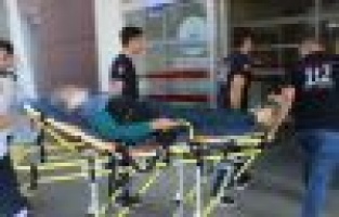 Motosikletten düşen kadın yaralandı