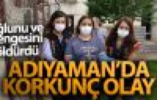 Oğlunu ve yengesini bıçaklayarak öldürdü