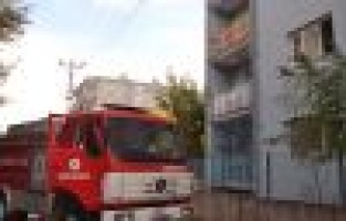 Öğretmen Lojmanlarında Yangın