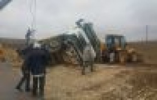 Ölüm Köprüsünde Kamyon Yan Yattı