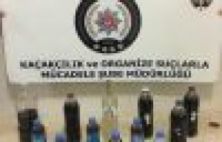 Operasyonda sahte içki ele geçirildi