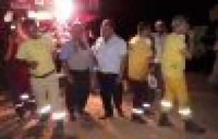 Orman yangını fıstık bahçelerine zarar verdi