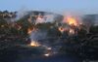 Orman yangını güçlükle kontrol altına alındı