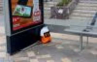 Otobüs durağında bomba paniği