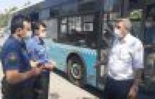 Otobüse maskesiz alınmayınca tehditler savurdu