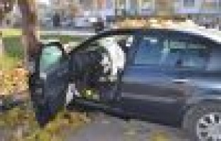 Otomobil Ağaca Çarptı