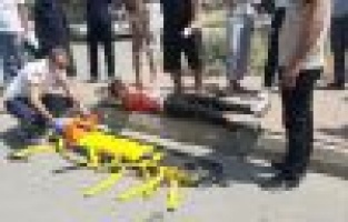 Otomobil ile motosiklet çarpıştı: 1 yaralı