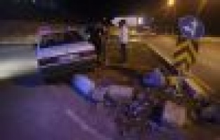 Otomobil refüje çıktı