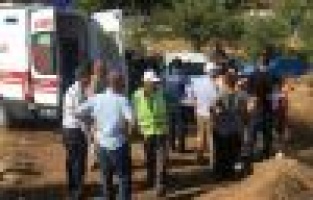 Otomobil şarampole uçtu