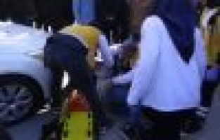 Otomobil yayaya çarptı: 1 Yaralı