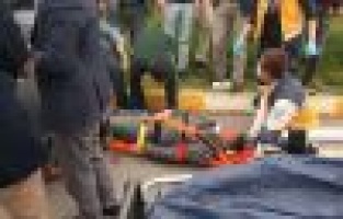 Otomobilin çarptığı yaya ağır yaralandı