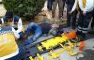 Otomobilin çarptığı yaya yaralandı