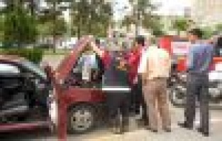 Park Halindeki Otomobilde Yangın Çıktı