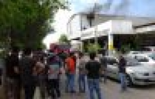 Sanayi sitesinde korkutan yangın