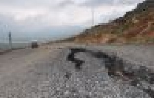 SİNCİK-KAHTA KARAYOLU YOLU ÇÖKTÜ