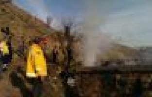 SİNCİK’TEKİ YANGINDA BİR EV KÜL OLDU