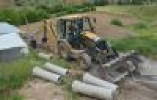  Sitilce mevkiinde kanalizasyon çalışması yapıldı  