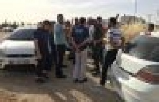 Sözleşmeleri sona eren işçiler yolu kapattı