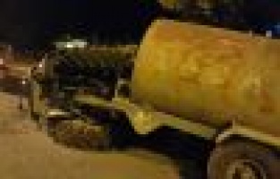 Sulama traktörü devrildi: 1 yaralı