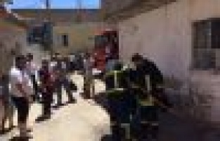 Suriyelilerin kaldığı ikamette yangın paniğe neden oldu