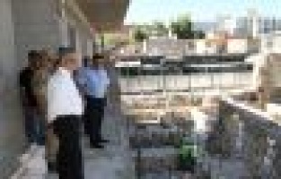 Tarihi Tuz Hanı inşaatı hızla yükseliyor