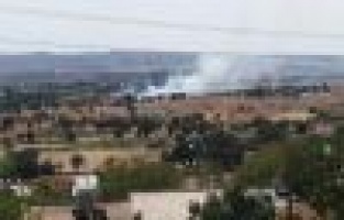 Tarladaki yangın korkuttu