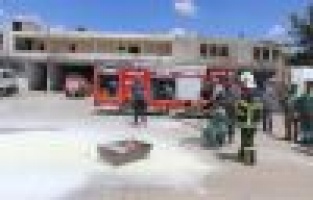 Temizlik İşçileri Yangın Söndürme Eğitimi Aldı