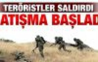 Teröristler ile güvenlik güçleri arasında çatışma 