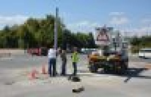 TPAO Kavşağına Sinyalizasyon Sistemi Takıldı