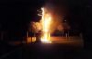 Trafo patladı: 1 Yaralı