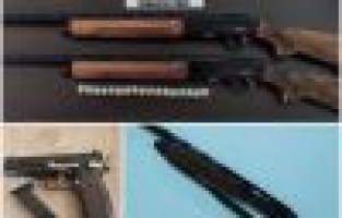 Tüfek ve tabancalar ele geçirildi