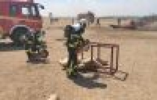 Uçak kazası tatbikatı yapıldı