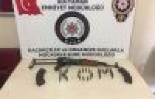 Uzun namlulu silah ele geçirildi