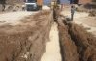 Yapımı süren millet caddesinde altyapı çalışması