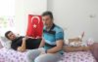 Yaralı askerimiz Adıyaman'a, geldi 