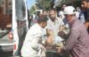 Yüksekten düşen inşaat işçisi yaralandı