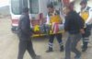 Yüksekten düşen inşaat işçisi yaralandı