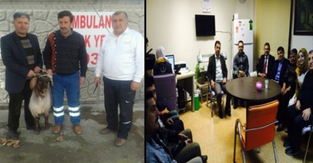 112 Sağlık Ekipleri Kaza Ve Belalara Karşı Kurban Kesti