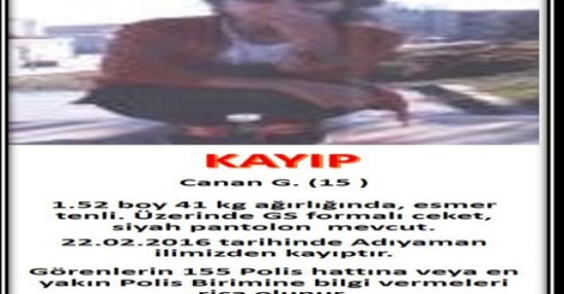 15 Yaşındaki Canan 5 Gündür Kayıp