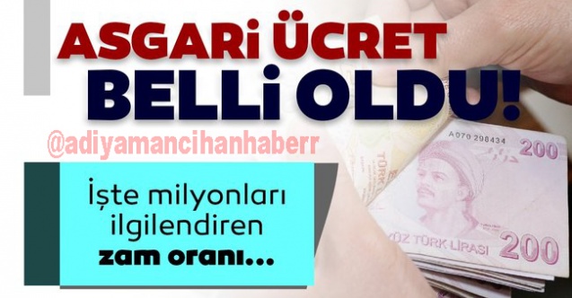 2022 Yılı asgari ücret belli oldu
