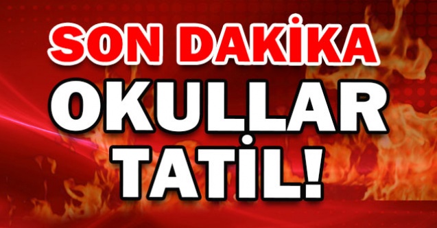 Adıyamanda Cuma günü okullar tatil