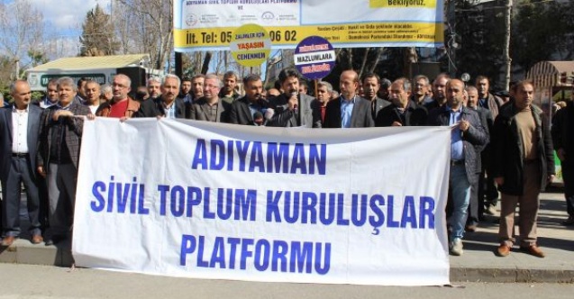 Adıyaman Sivil Toplum Kuruluşları Platformundan Teröre Tepki