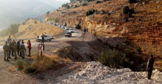 Adıyamanda askeri aracın geçişi sırasında patlama