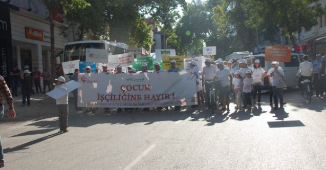 Adıyamanda Çocuk İşçiliğine Hayır Yürüyüşü 