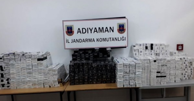 Adıyamanda kaçak sigara ele geçirildi