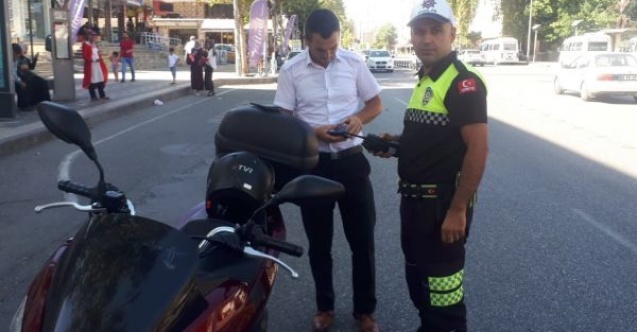 Adıyamanda motosiklet denetimleri devam ediyor