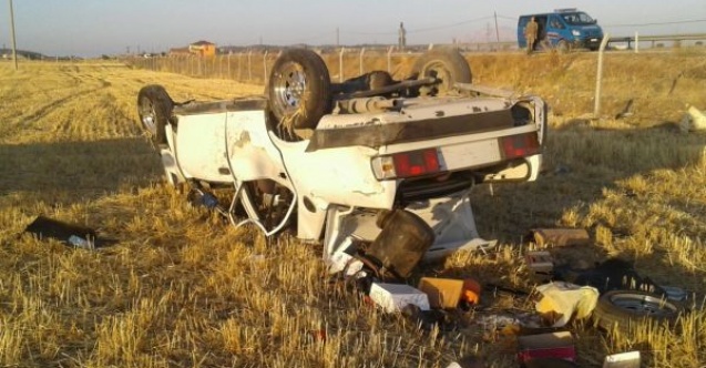 Adıyamanda otomobil takla attı: 4 yaralı